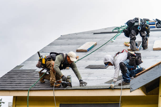 Professional Roofing technician working in Petroleum, IN